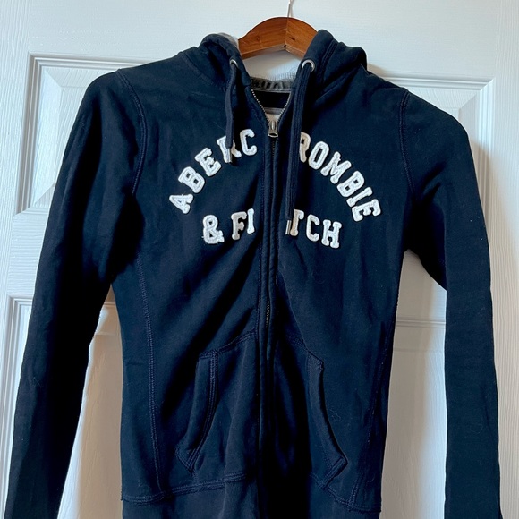 Abercrombie & Fitch Logo Zip Through Women’s Hoodie. Sz: S - Picture 3 of 7